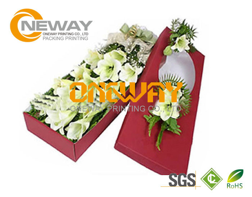 Customized Flower Printing Paper Gift Box With Lids For Packing Flowers