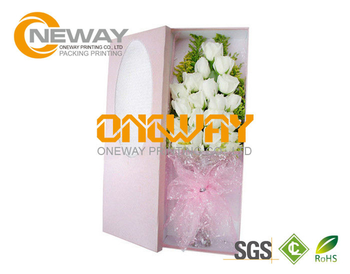 Customized Flower Printing Paper Gift Box With Lids For Packing Flowers