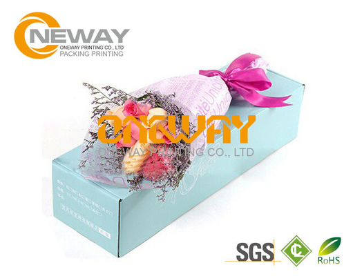 Customized Flower Printing Paper Gift Box With Lids For Packing Flowers