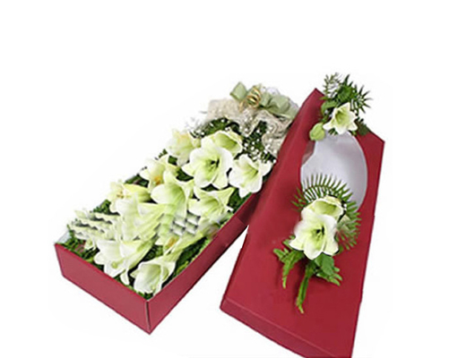Customized Flower Printing Paper Gift Box With Lids For Packing Flowers