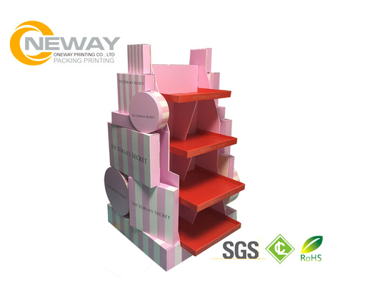 Cardboard Display Stands , Elegant Glossy Printed Cardboard Display Stands for Promotion Trade Show