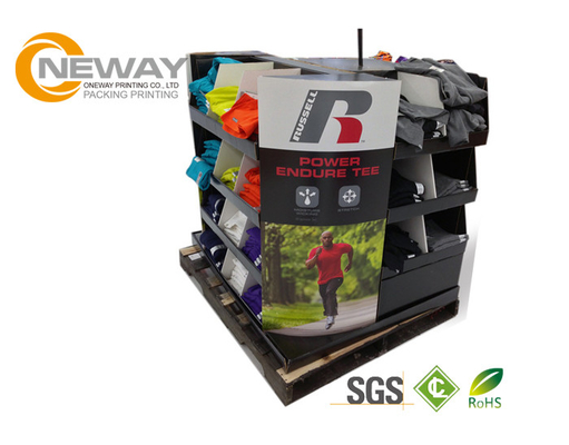 Professional Cardboard Pop Up Display Stands 5 Layers Corrugated Floor Displays