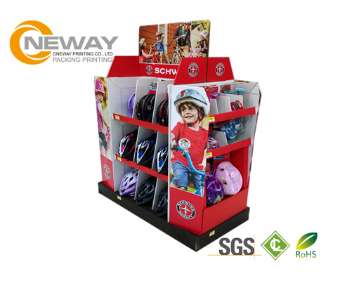 Professional Cardboard Pop Up Display Stands 5 Layers Corrugated Floor Displays