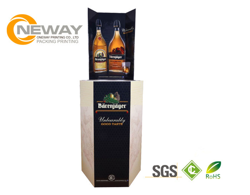 Slap up Cardboard Pallet Display for Wine Champagne in Supermarket Promotion