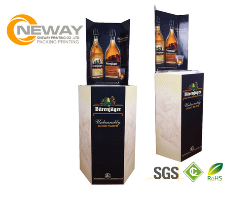 Slap up Cardboard Pallet Display for Wine Champagne in Supermarket Promotion