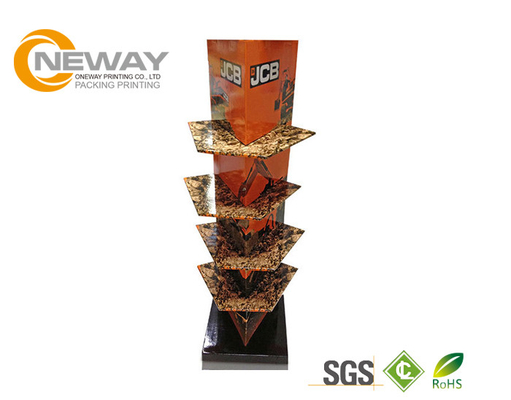 Eco - Friendly Biscuits Pallet Free Standing Cardboard Displays Glossy Surface
