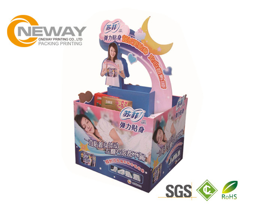 Foldable Corrugated Cardboard Display Stands Pallet Pop Up Grocery Store Displays