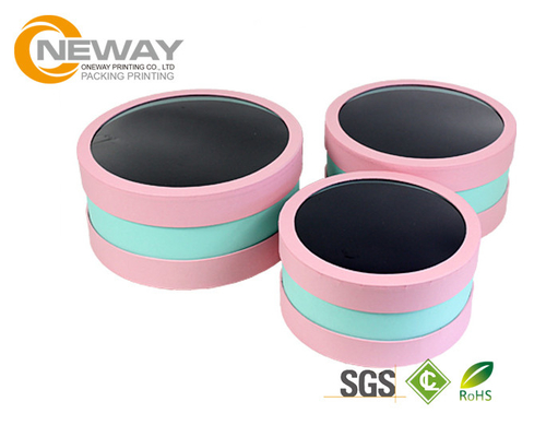 Flower Gift Box Luxury Flower Transport Boxes For Rose / Round Gift Flower Packaging Boxes