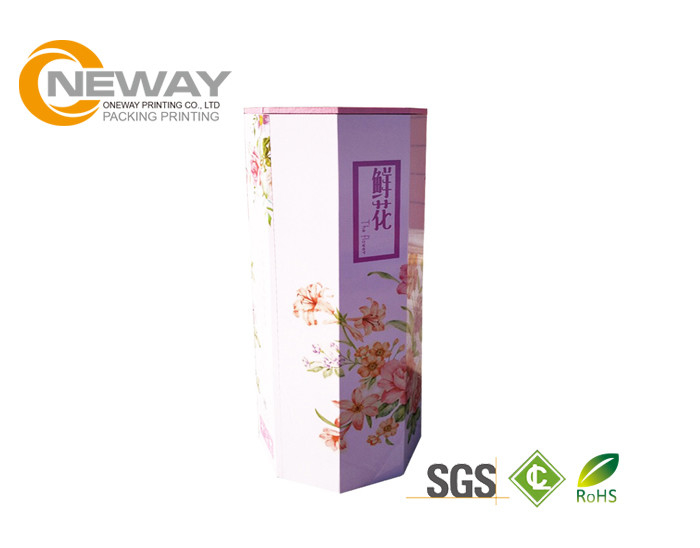 Rectangle Hat Flower Packaging Floral Gift Boxes Custom Design Printed Logo